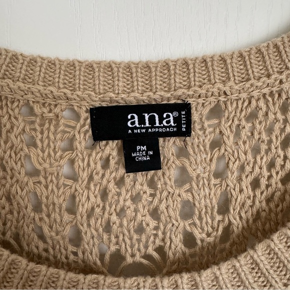 A.N.A Open Weave Knit short sleeve Sweater Vest PM - Picture 2 of 3